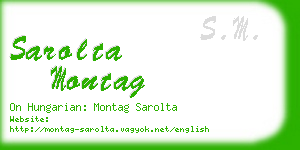 sarolta montag business card